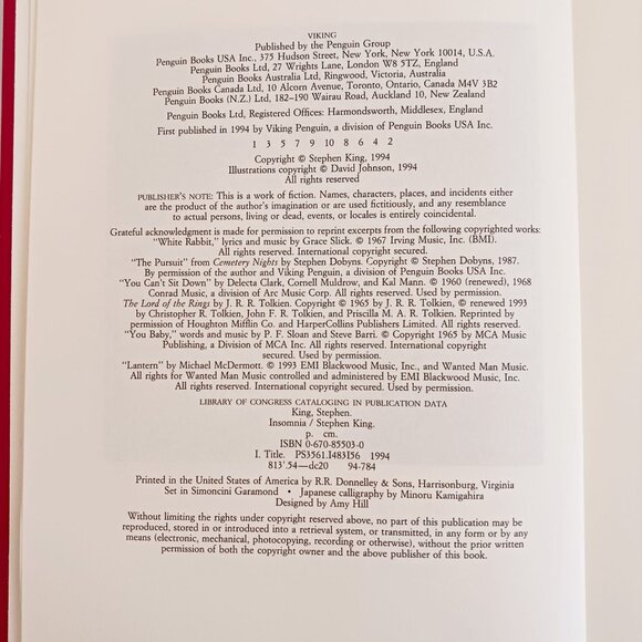 Insomnia by Stephen King Hardcover Book - Picture 9 of 10